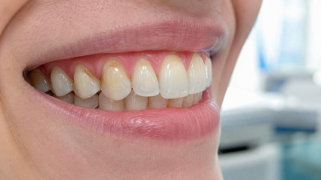Abfracción dental y desgaste en el cuello de un diente